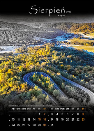 Kalendarz wieloplanszowy STANDARD – Tajemnicze Bieszczady | J-WP 127