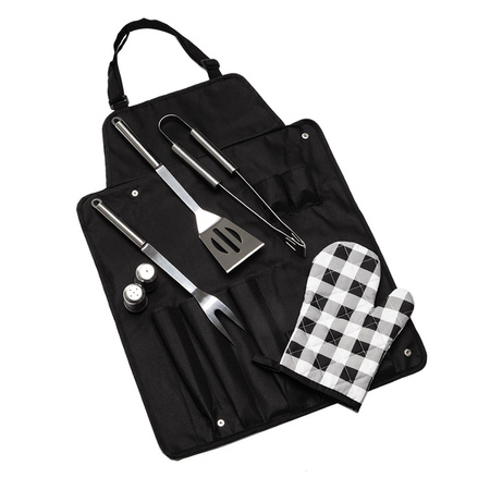 Fartuch grillowy Steakout, czarny | R17701.02