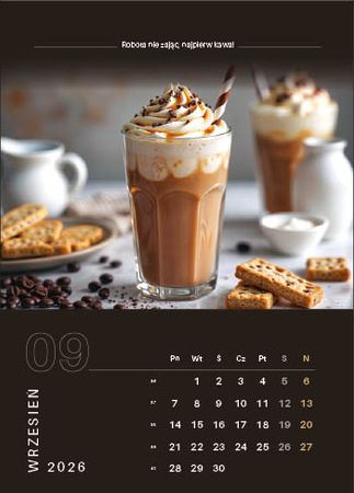 Kalendarz wieloplanszowy STANDARD – Kawa | J-WP 134