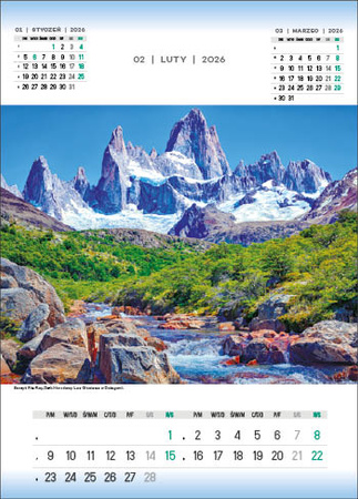Kalendarz wieloplanszowy STANDARD – Wonderfull World | J-WP132