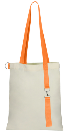 Torba na zakupy BAGSY White GLOW, pomarańczowy | PR-25006.07