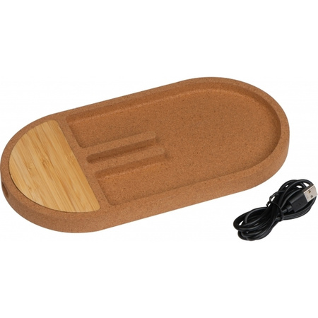 Organizer na biurko z ładowarką indukcyjną LANCASTER | EG-375213