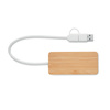 3-portowy bambusowy hub USB | MO-MO2143-40