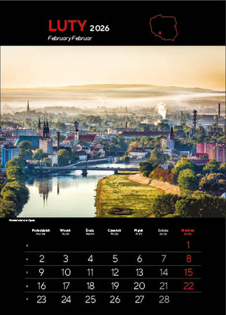 Kalendarz wieloplanszowy STANDARD – Najpiękniejsze miasta Polski | J-WP119