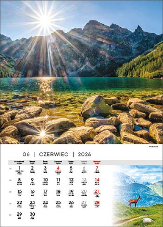 Kalendarz wieloplanszowy STANDARD – Tatry | J-WP121