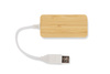 Rozdzielacz bambusowy HUB USB z wymienną wtyczką - RIVO | BC-09170-17