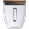 Kubek szklany z pokrywką 350 ml | MC-8153766