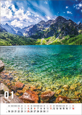 Kalendarz wieloplanszowy STANDARD – Polskie góry | J-WP117