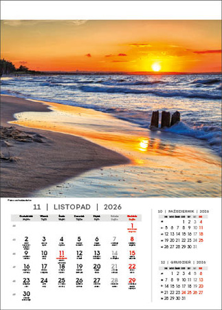 Kalendarz wieloplanszowy STANDARD – Nad Bałtykiem | J-WP 120