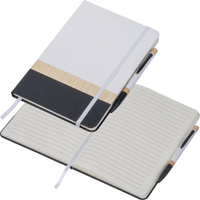 Notes A5 z długopisem z materiałów z recyklingu AVA | MC-2529006