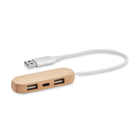 hub USB z podwójnym wejściem | MO-MO6848-40
