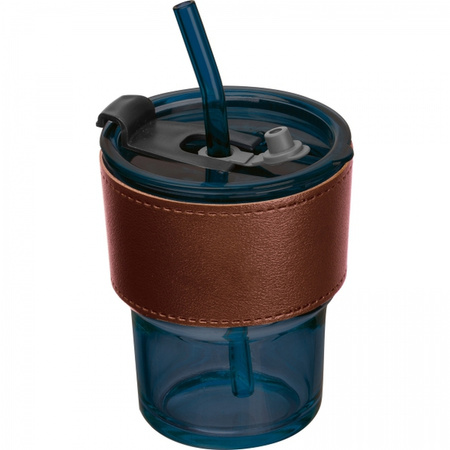 Kubek szklany ze słomką 320 ml | MC-8384444
