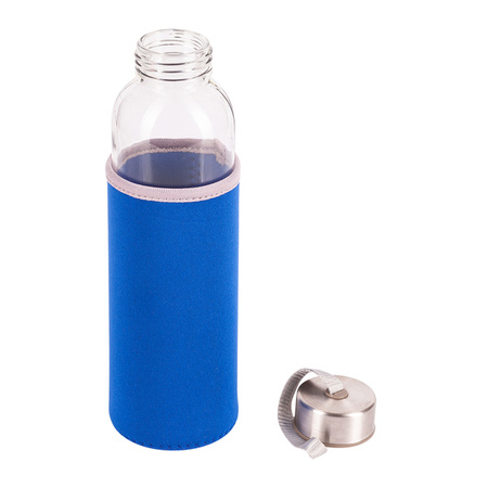 Szklana butelka Vim 500 ml, niebieski | RD-R08276.04