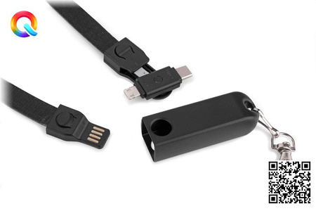 Smycz kabel USB 3 w 1 CONVEE | BC-09095-02