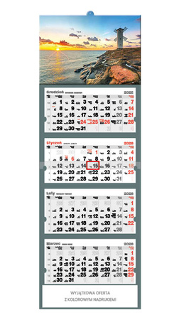 Kalendarz czterodzielny – Latarnia w Świnoujściu | J-C 80 BK