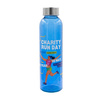 Kolorowa, szklana butelka Aqua Kuba 500 ml, niebieski  | R08176.04