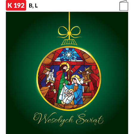 Karnet świąteczny CLASSIC | J-K 192
