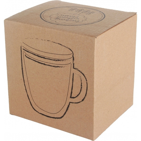 Kubek szklany z pokrywką GERTHE 350 ml | EG-153766