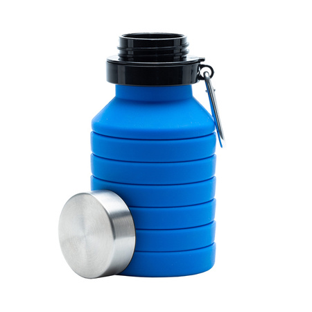 Składany bidon sportowy Makalu 550 ml, niebieski  | R08436.04