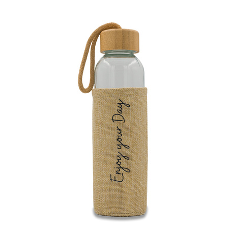Szklana butelka Aquarius 500 ml, beżowy  | R08237.13