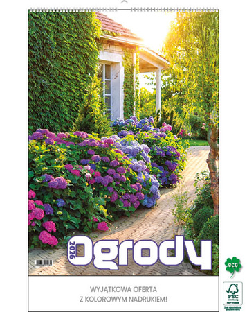 Kalendarz wieloplanszowy STANDARD – Ogrody | J-WP 133