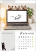Kalendarz wieloplanszowy STANDARD – Kot w biurze | J-WP 136