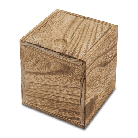 Świeca w drewnianym pudełku Silia | RD-R17417.10