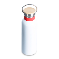 Stalowa termobutelka MELANIA, biały - 500 ml | PR-5083.01
