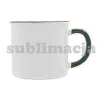 Kubek z powłoką sublimacyjną Ars 400 ml, ciemnozielony | R85320.51