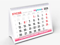 Kalendarz piramidka spiralowana, miesięczna | KA-KBP/SM