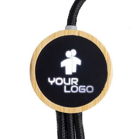 Długi kabel 4w1 z podświetlanym logo | MC-EG0591