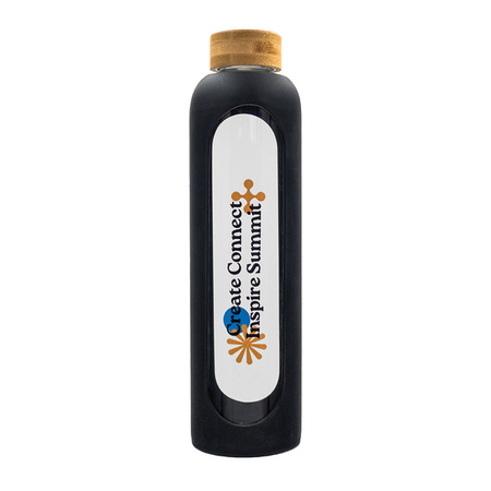 Butelka ze szkła borokrzemowego Richmond 1100 ml, czarny  | R08187.02