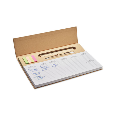 Tygodniowy planer biurkowy MEMWEEK | MO-MO2289-13