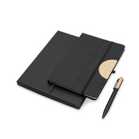 Zestaw notes z długopisem Fold, czarny | RD-R64209.02
