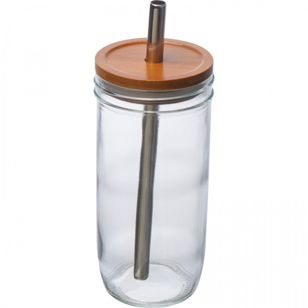 Szklanka z pokrywką i słomką 650 ml | MC-8384266