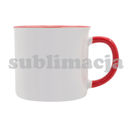 Kubek z powłoką sublimacyjną Ars 400 ml, czerwony  | R85320.08