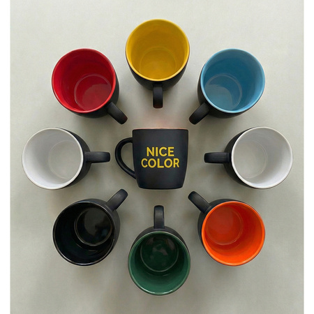 Kubek ceramiczny Esla 345 ml, ciemny zielony | RD-R85327.51