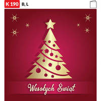 Karnet świąteczny CLASSIC | J-K190