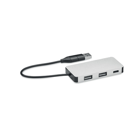 3-portowy hub USB kabel 20cm HUB-C | MO-MO2142-14