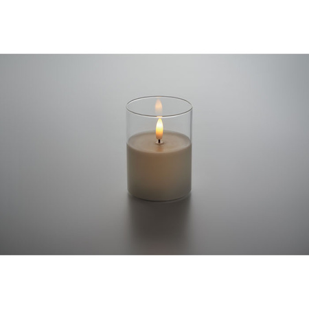 Świeca woskowa LED w szkle | MO-MO2366-06