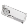 Kryształowy przycisk do papieru z zegarem Cristalino | RD-R22186.00