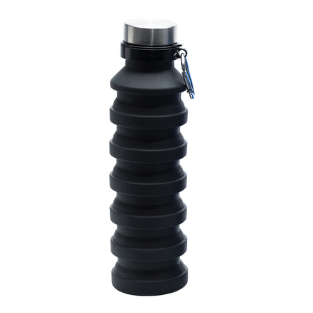 Składany bidon sportowy Makalu 550 ml, czarny  | R08436.02