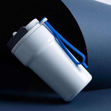 Termos ze stali nierdzewnej Daisy, biały - 550 ml | PR-5074.01