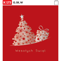 Karnet świąteczny LUX | J-K 173