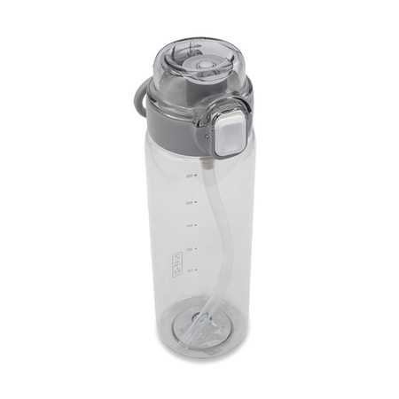 Bidon ze słomką Amad 800 ml, szary | RD-R08102.21