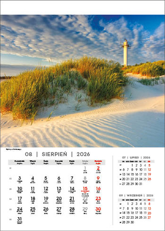 Kalendarz wieloplanszowy STANDARD – Nad Bałtykiem | J-WP 120