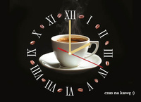 Kalendarz trójdzielny STANDARD z zegarem – Czas na kawę | J-T 86