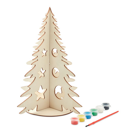 Drewniana choinka DIY TREE AND PAINT | MO-CX1493-40
