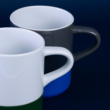 Kubek ceramiczny LILY, szary - 350 ml | PR-6149.34