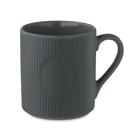 Kubek ceramiczny w prążki 340 ml RIBMUG | MO-MO2397-15